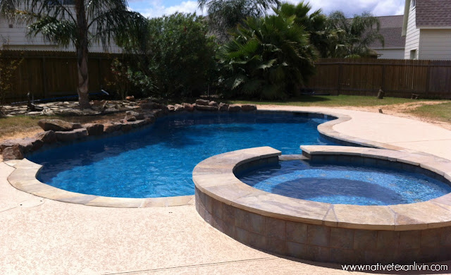 Pool build complete Informative step by step pool building process with pictures showing every phase