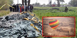 Balon Wisata Meledak di Atas Luxor Mesir