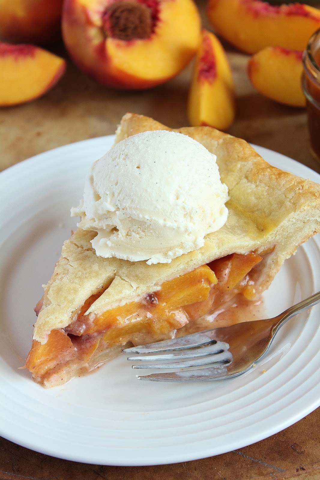 The BEST Peach Pie