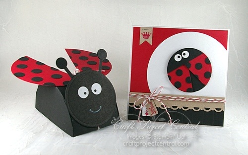 WORKIN' OUT THE INKS: LADYBUG BOX & CARD ON CRAFT PROJECT CENTRAL