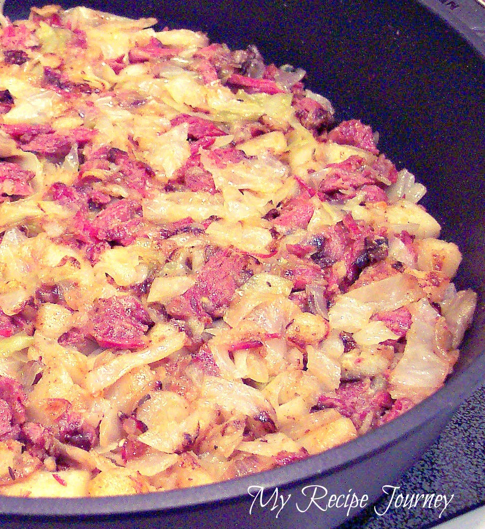 My Recipe Journey: Corned Beef Hash Served with Fried Eggs