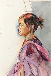 divine aine painting profile side watercolor paintings portraits saras result pen watercolour