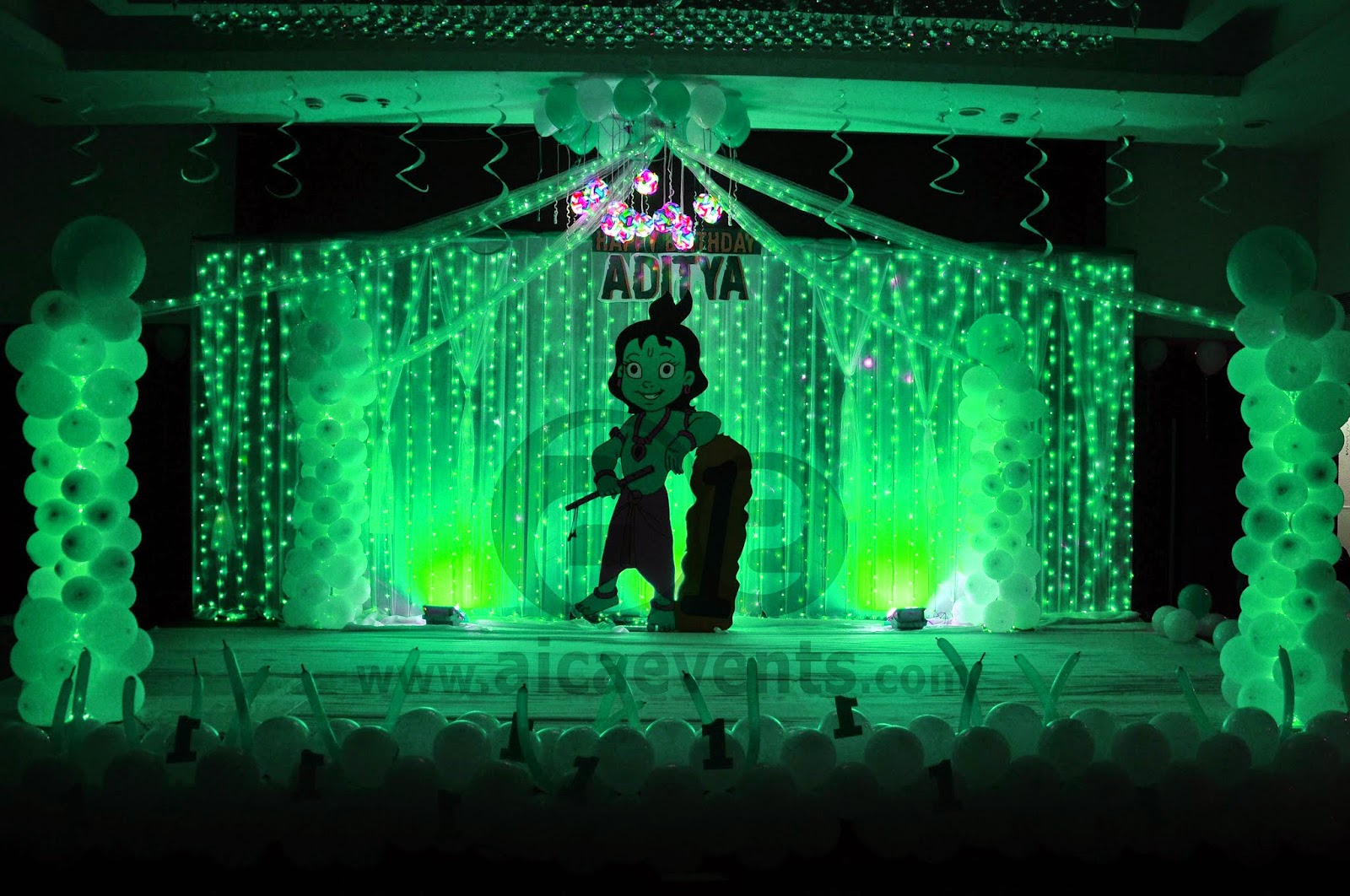 aicaevents Krishna Theme Birthday party Decorations