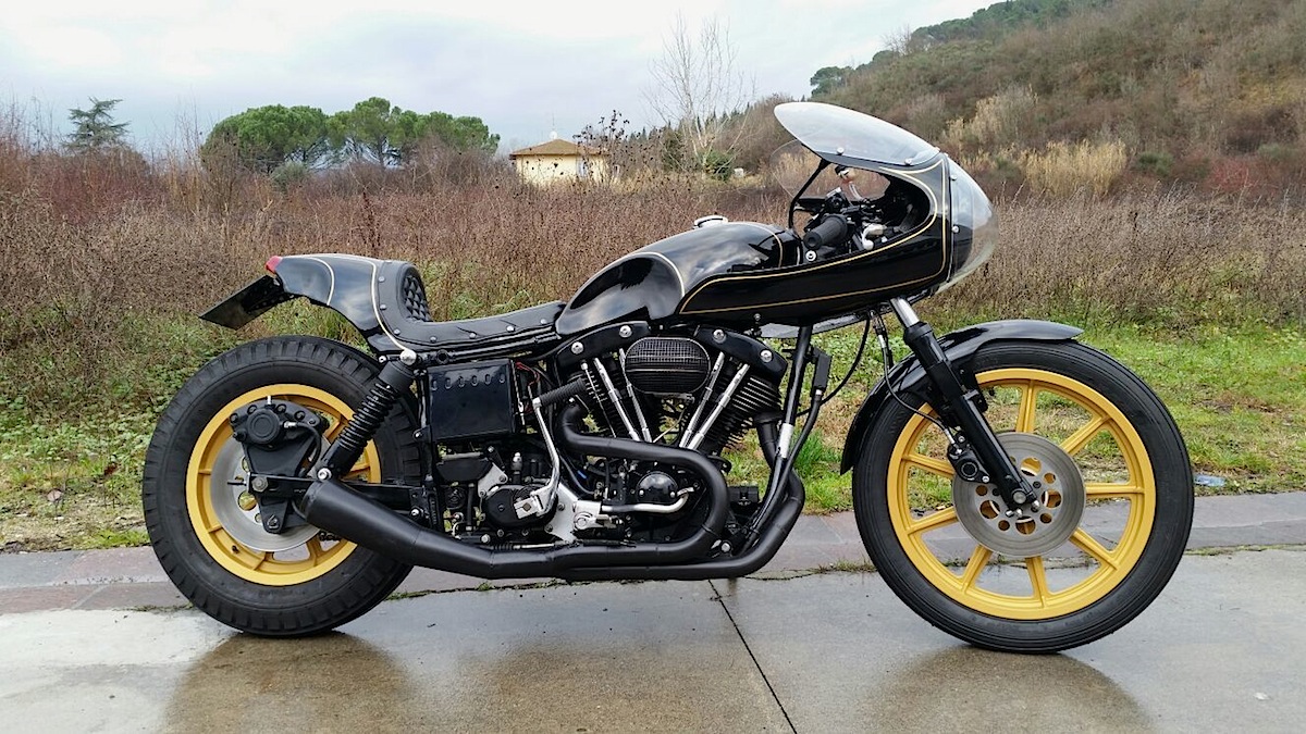 GalluzHead...... Be a Man ride a Pan HD Shovelhead FXS Lowride Cafè