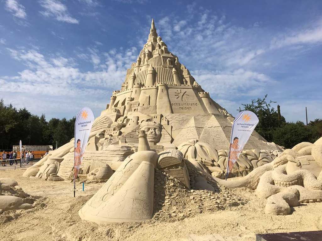Nothing To Do With Arbroath The world's largest sandcastle fails to