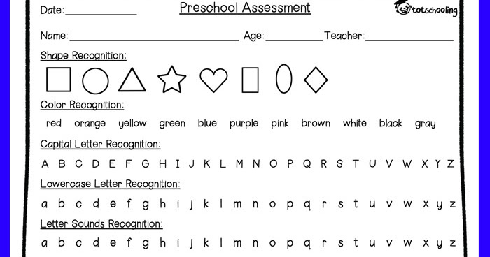 Free Preschool Assessment Form Mother Goose Time Preschool Curriculum Review Totschooling Toddler Preschool Kindergarten Educational Printables