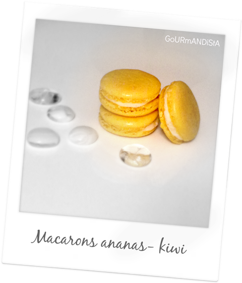 image Macarons ananas - kiwi
