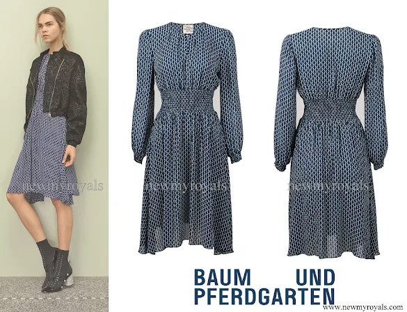 Crown Princess Victoria wears BAUM & PFERGARTEN Agnete Printed Dress