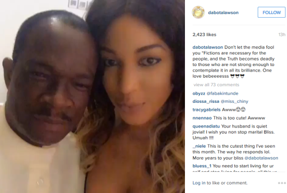 Dabota Lawson & husband post video to deny breaking up!