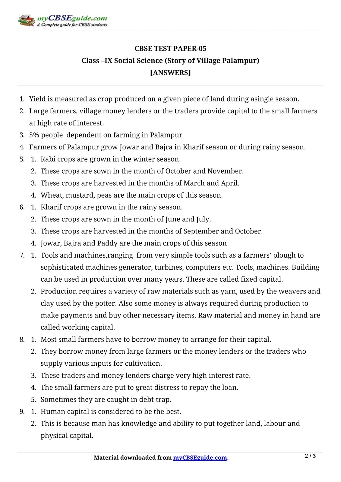 My village essay 10 lines image