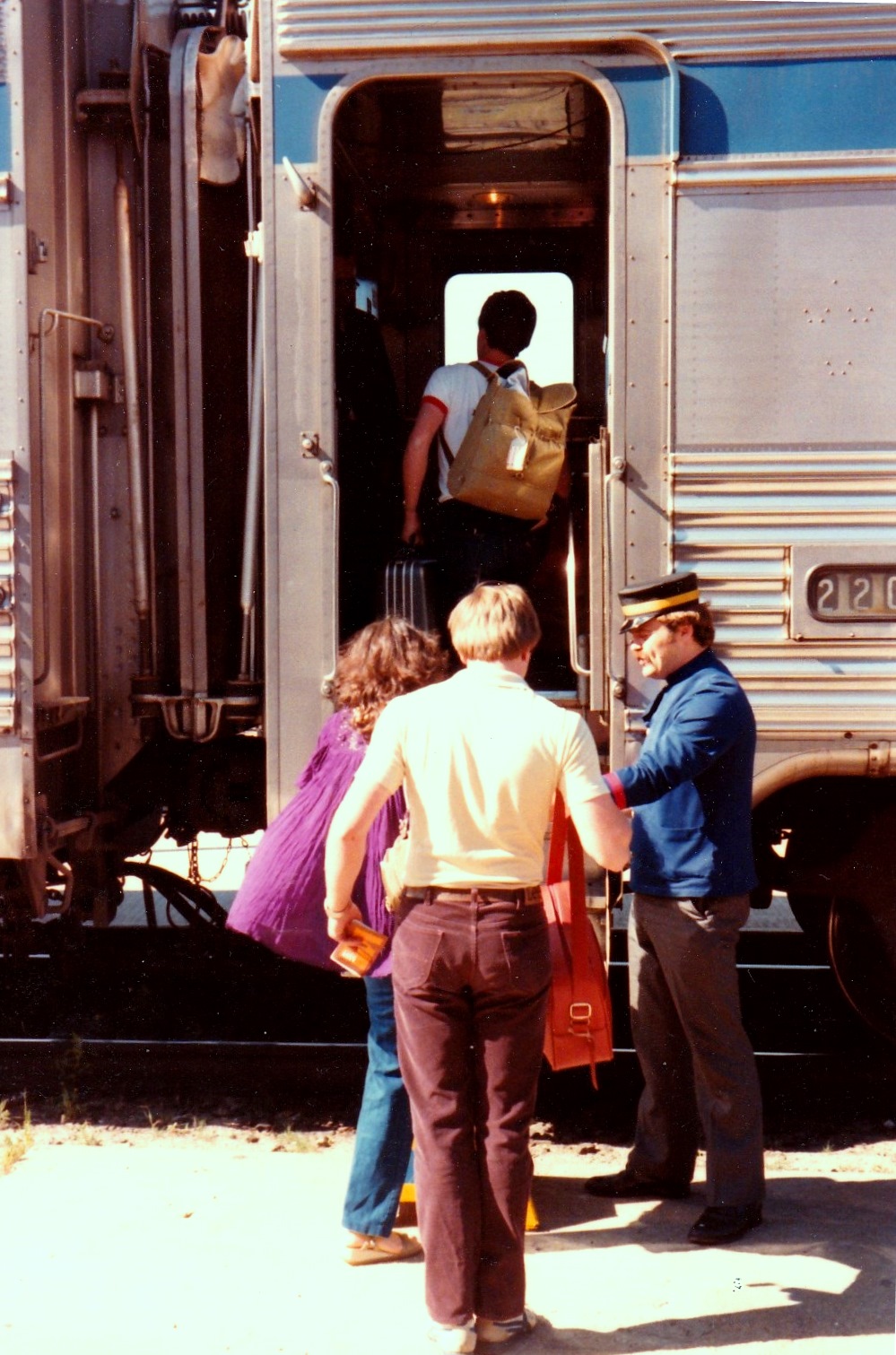 Boarding No 2 in June, 1982