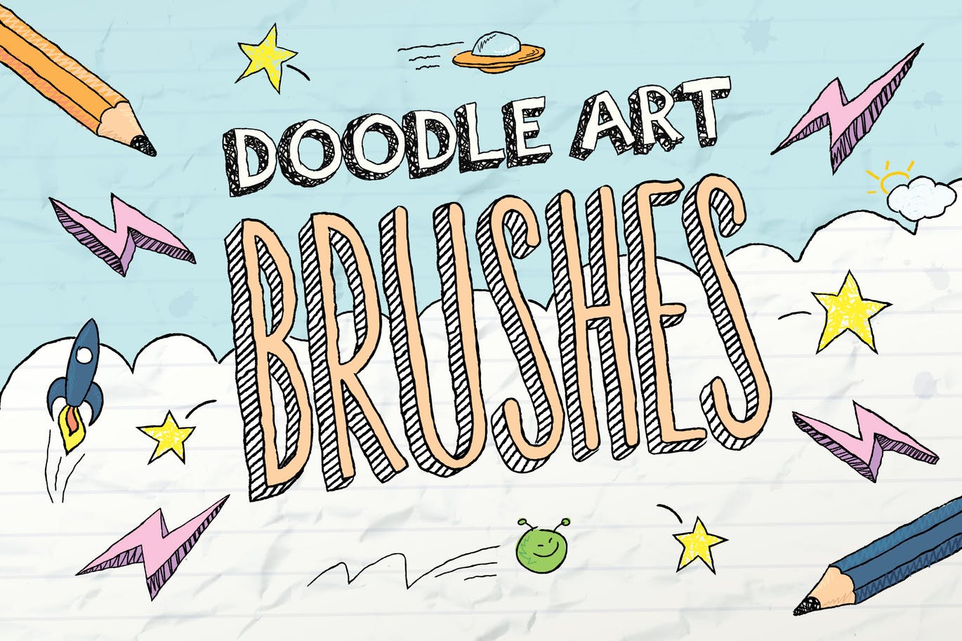 Doodle Brushes for Illustrator