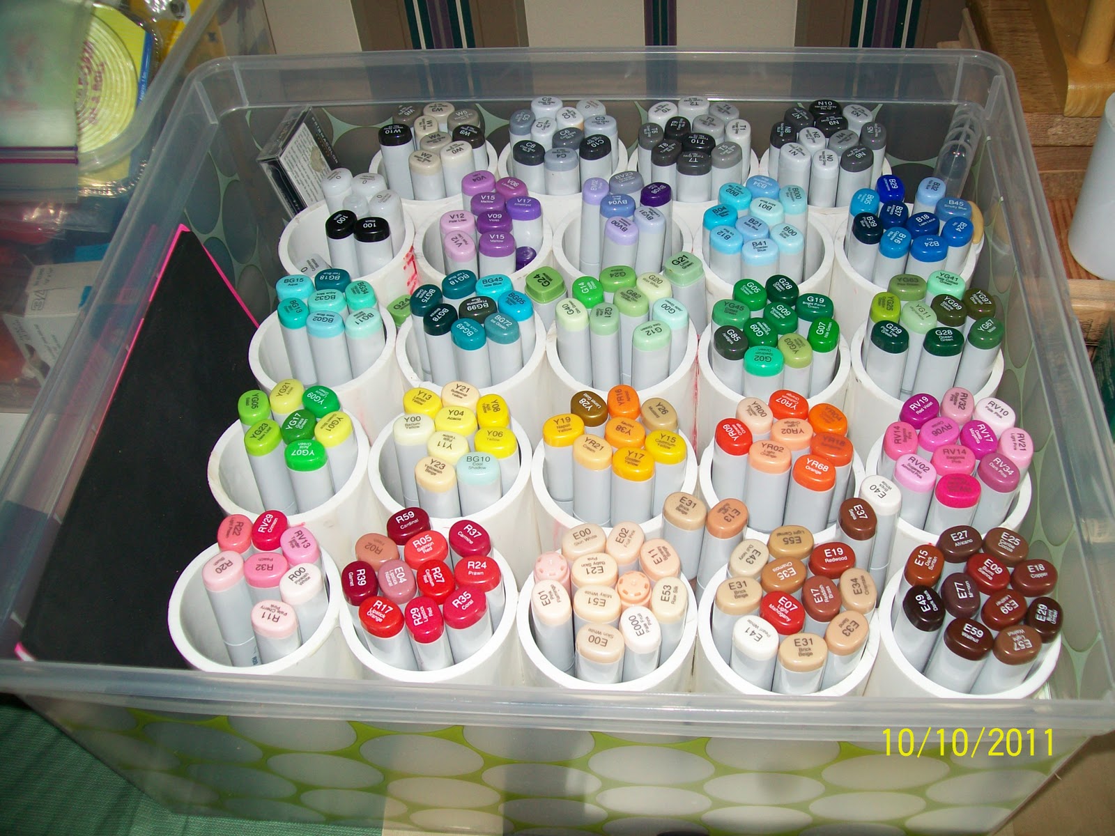 Bobbkat's Hobby Blog Copic Marker Storage