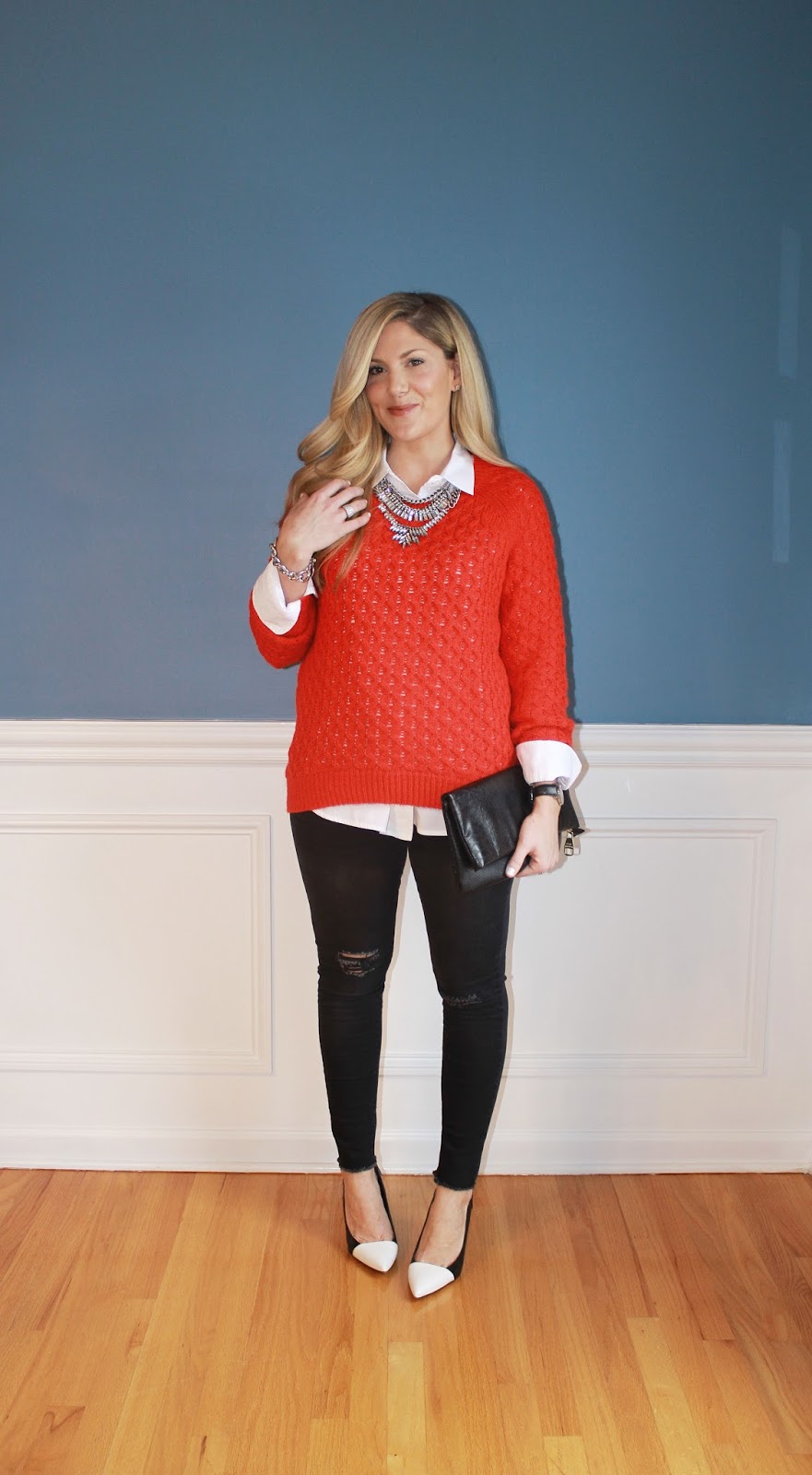 Outfitted411 Black, White & Red All Over...