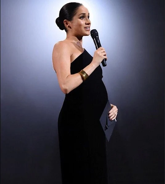 The Duchess of Sussex visited British Fashion Awards 2018 ceremony to present the designer of the year award to Clare Waight Keller of Givenchy