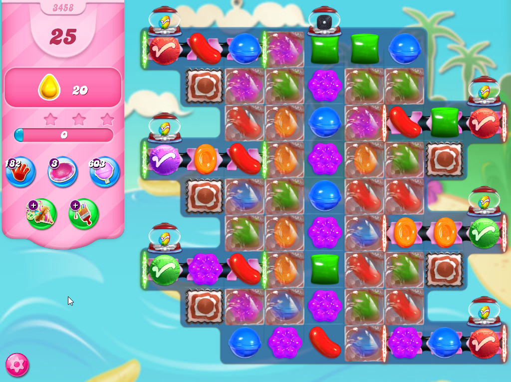 Candy Crush Saga level 3458 Candy Crush Saga level 3458