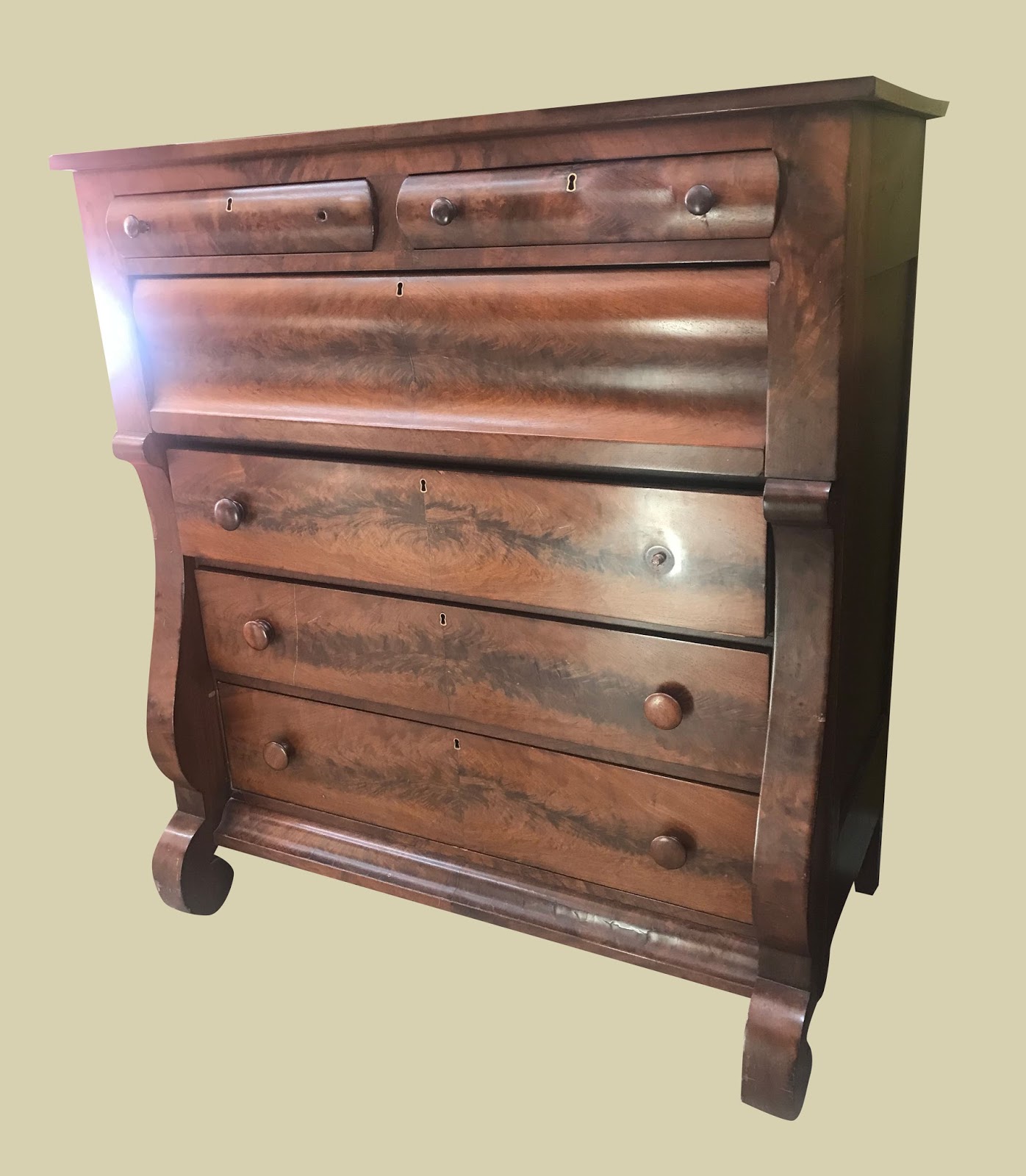 Uhuru Furniture & Collectibles American Empire Style Chest of Drawers