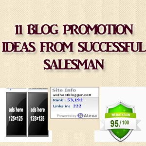 11 Blog Promotion Ideas Extracted From Successful Salesman
