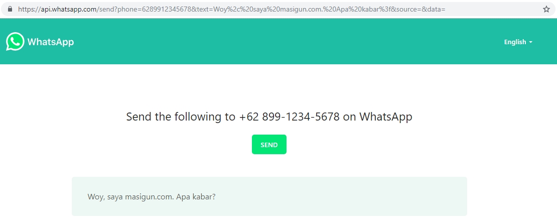 Cara Mengirim Pesan Chat WhatsApp Tanpa Menyimpan Nomor mengirim wa tanpa save nomor