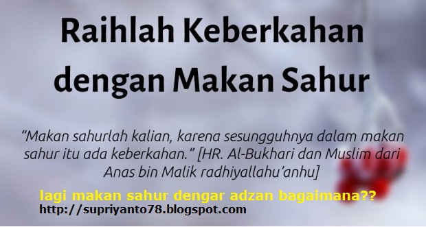77 Makan Sahur Hukumnya