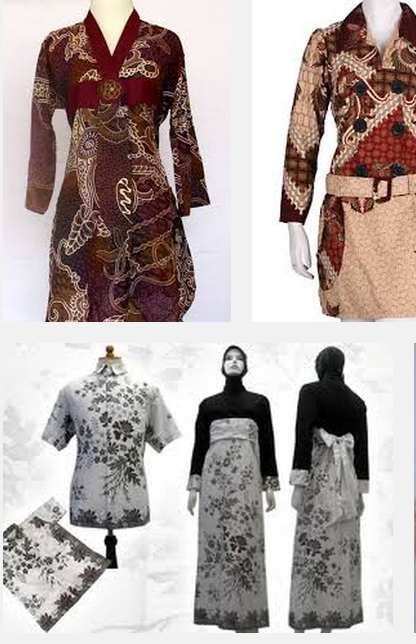 Model baju  batik  wanita untuk pesta  muslimah modern terbaru