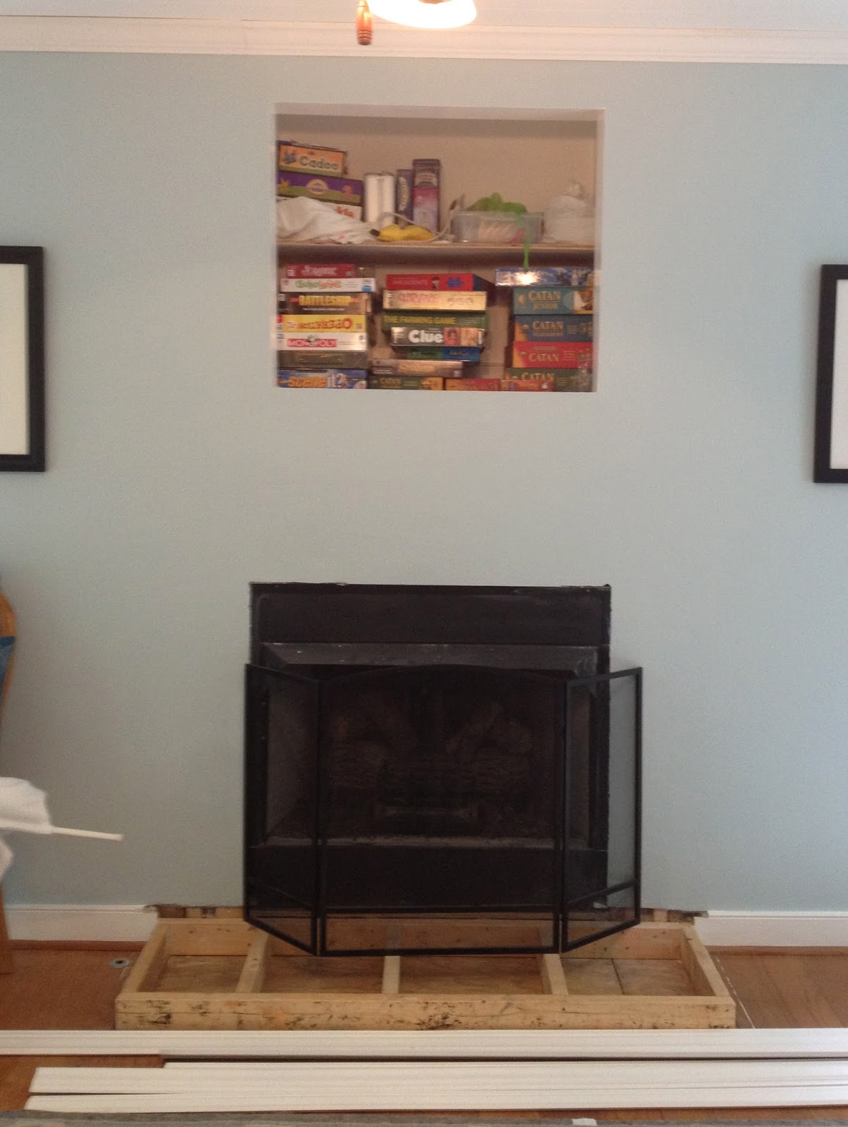 1001 Goals Updated Over the Fireplace TV Hole