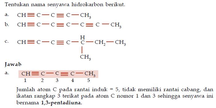 Soal Tata Nama Hidrokarbon