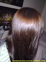 Revlon Colorsilk Luminista 120 Golden Brown on hair