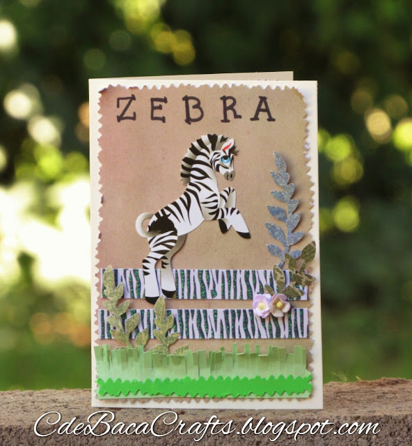 Zebra Fun Card_CdeBacaCraftsCard