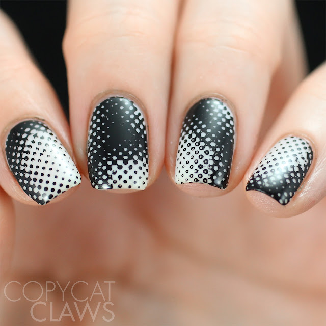 Black & White Nail Stamping