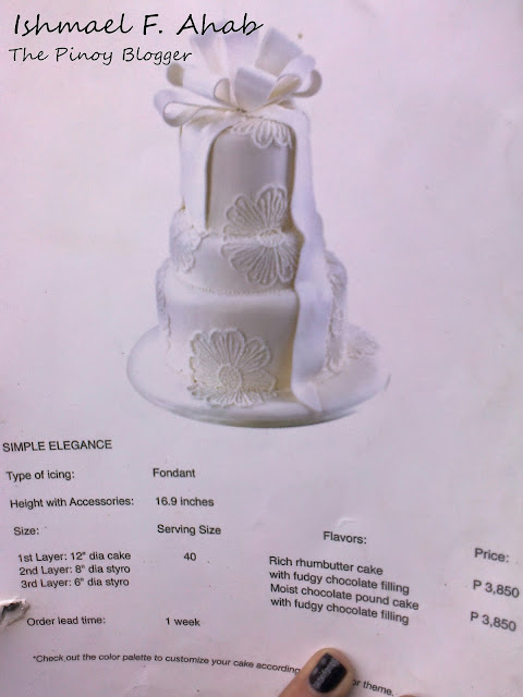 Simple Elegance wedding cake of Red Ribbon Bakeshop