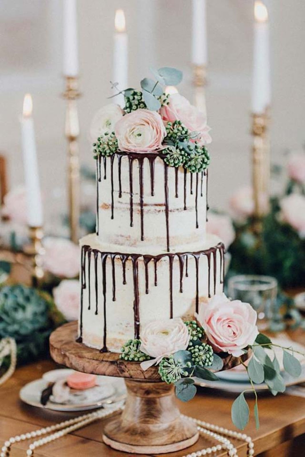 Kolorowe Inspiracje ślubne Drip Cake Kapiące Słodkości Na
