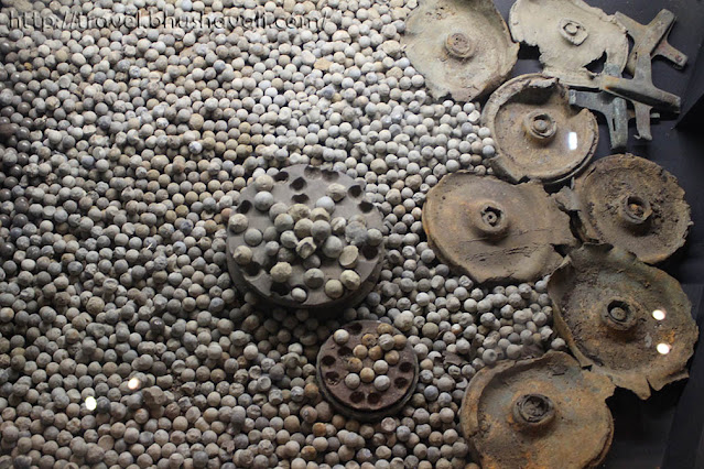In Flanders Fields Museum Ieper Ypres Bullets of World War bombs