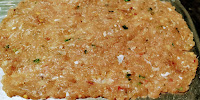 Flatted chicken minced for making minced chicken kebab recipe