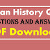 Indian History Quiz Questions and Answers PDF History Study Notes