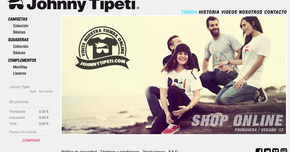 Sólo En Camisetas: Tienda Johnny Tipeti