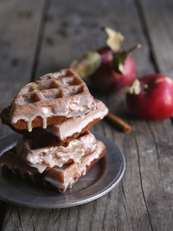 apple fritter waffle doughnuts