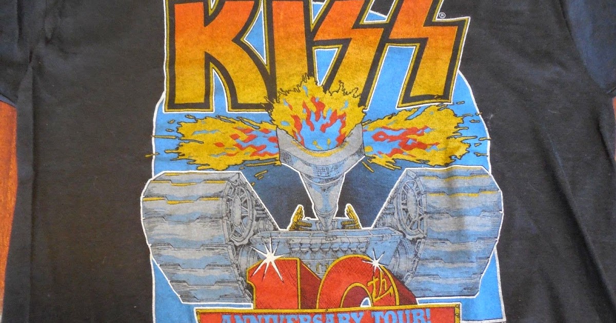 kiss 10th anniversary tour shirt