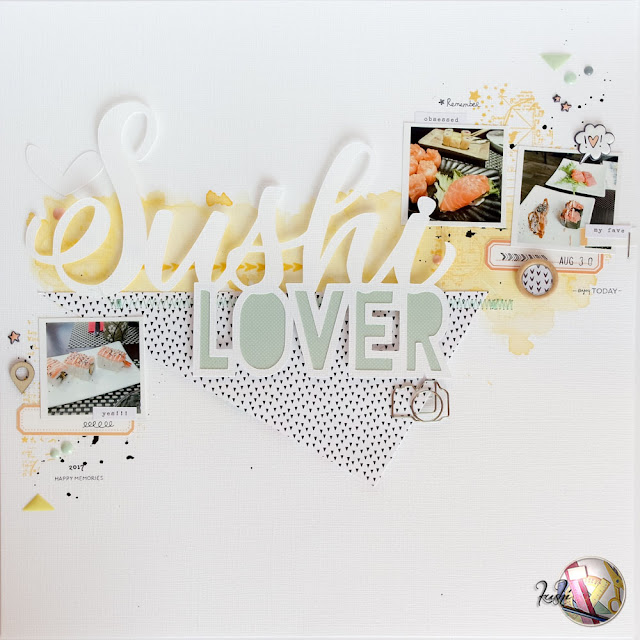 scrapbook layout | sushi lover by kushi per Scrappiamo Insieme scrapbook layout | sushi lover by kushi per Scrappiamo Insieme