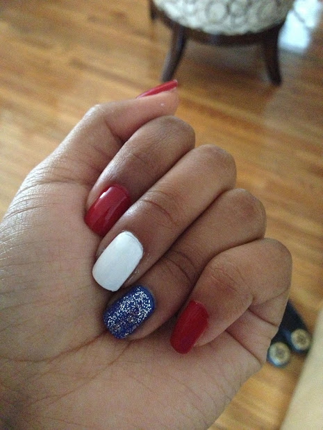 4th of july nail art
