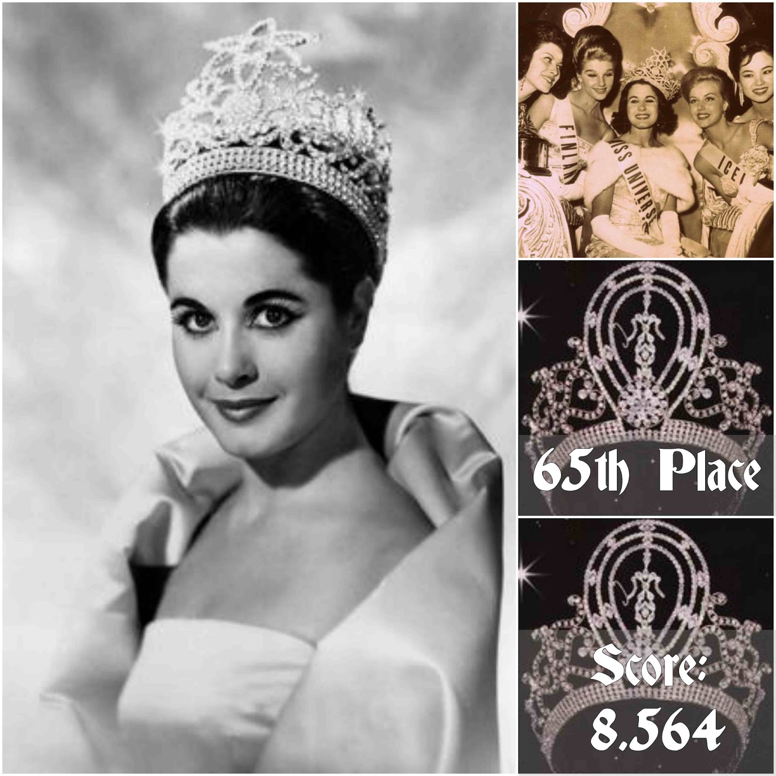 Most Beautiful Miss Universe 19522016, 66th place to 63rd place