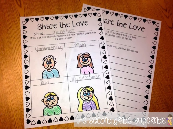 The Second Grade Superkids: Share the Love