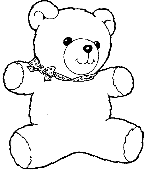 teady bears coloring pages - photo #3