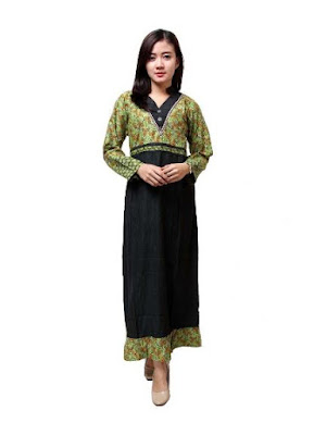 Model Gamis Batik Pesta modis Model Gamis Batik Pesta modis