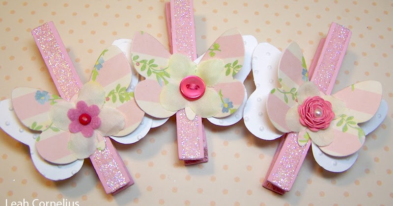 Paper Blossoms: Shabby Chic Butterfly Clothespins
