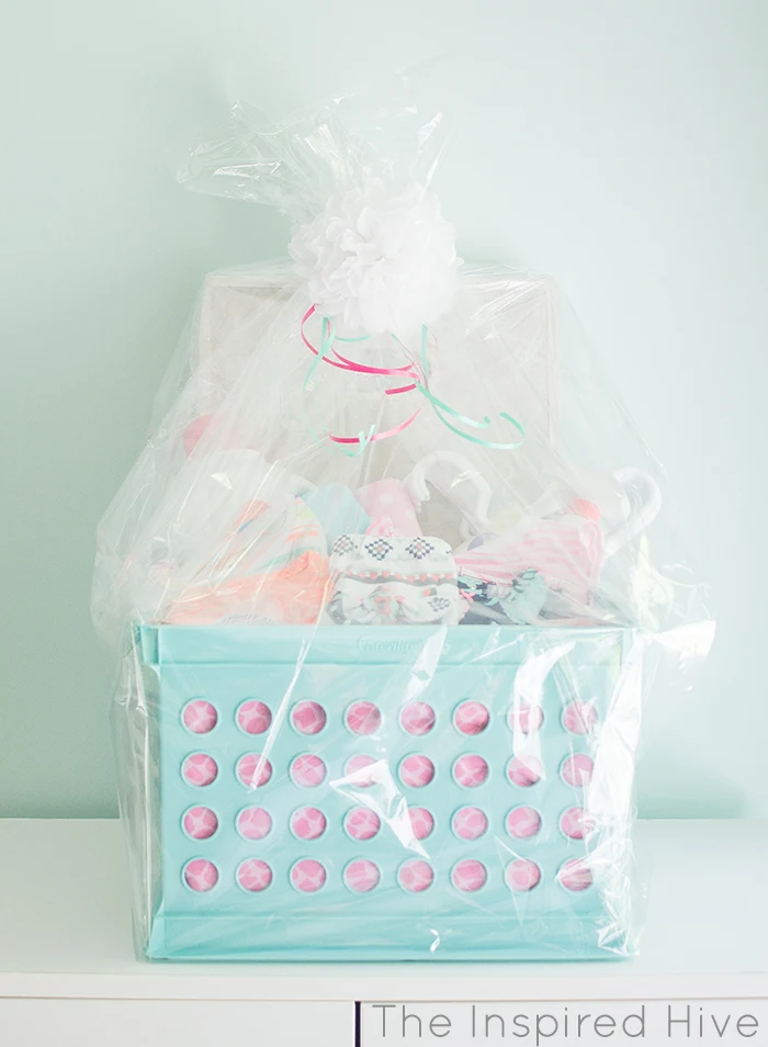 Laundry gift basket. Great idea for a baby shower gift!