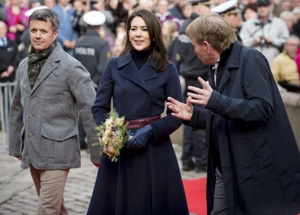 The Crown Prince Couple's Awards 2016 ceremony. Crown Princess Mary wore wool blue coat