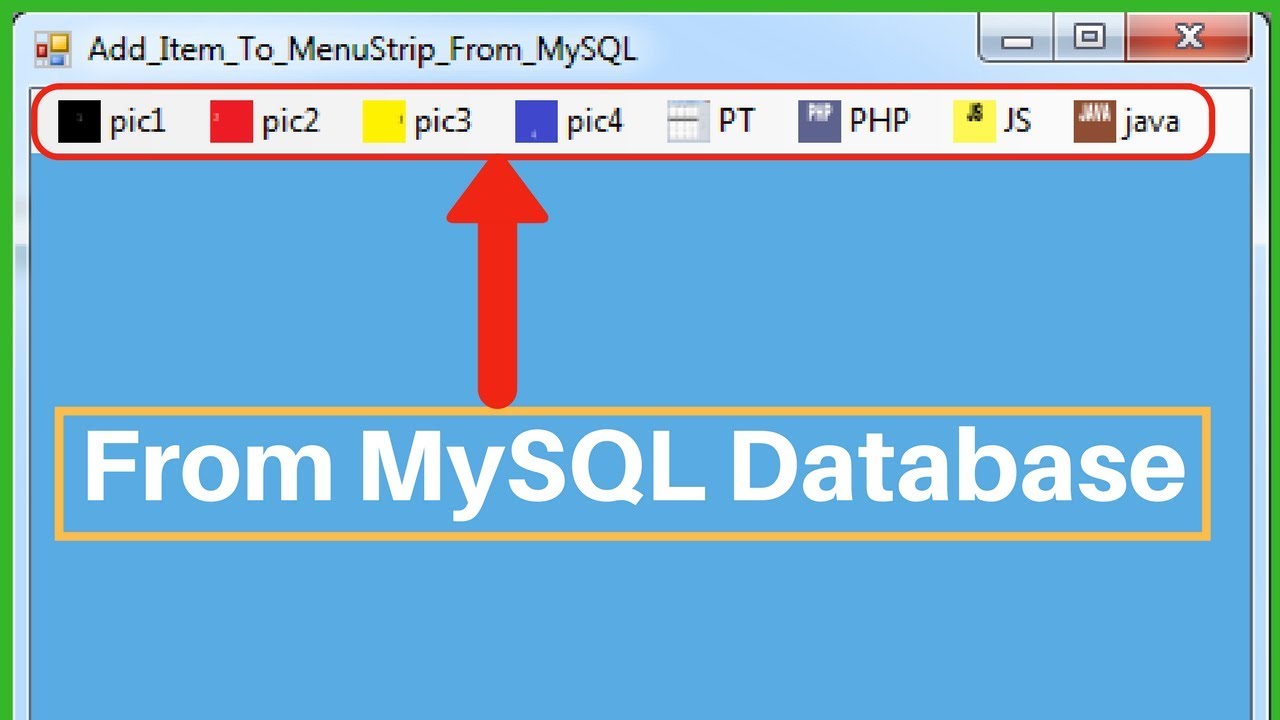 C# Add Item To Menu From MySQL - C#, JAVA,PHP, Programming ,Source Code