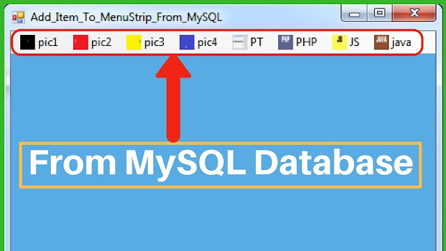 Add Item To MenuStrip From MySQL In C#