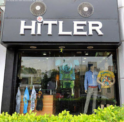 Witziges Firmen Logo Kleiderladen Hitler Witziges Firmen Logo Kleiderladen Hitler